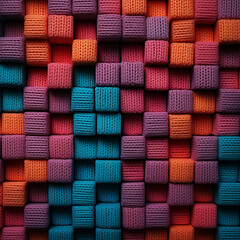 Abstract illustration of colorful cubes background