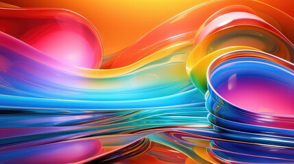 colorful holographic rainbow background illustration hologram prism, luminescent reflective, kaleidoscope holograph colorful holographic rainbow background - obrazy, fototapety, plakaty