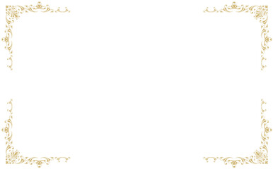Obraz premium 金のエレガント装飾フレーム