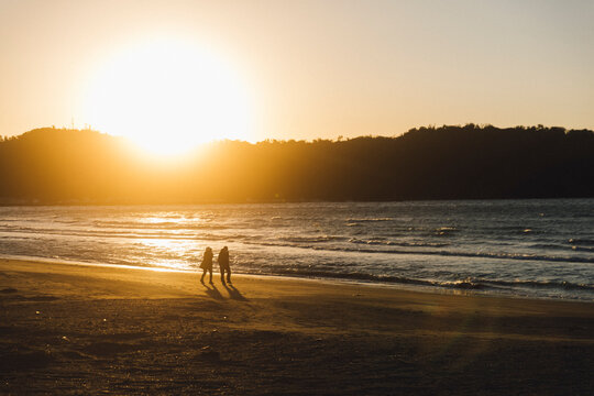 sunset at the beach