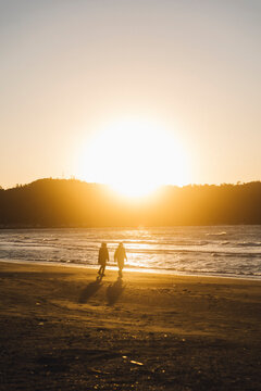 sunset on the beach