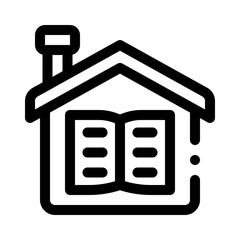 homeschooling line icon