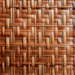 woven bamboo surface texture close up