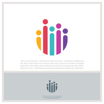 Global Community Logo Icon Elements Template. Community human Logo template vector. Community health care. Abstract Community logo