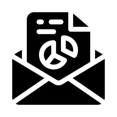 analytics glyph icon