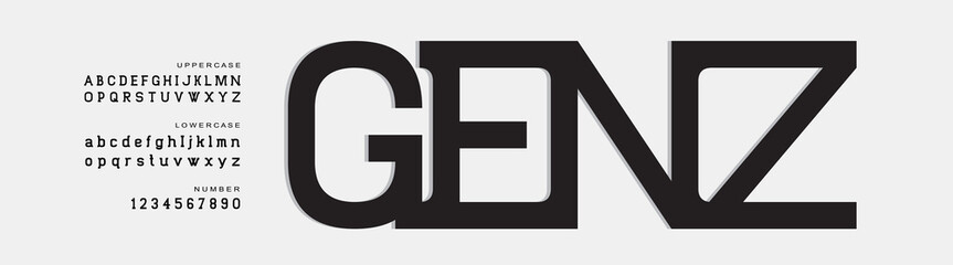 Fototapeta premium Alphabet font. Typography decorative elegant lettering for logo. for design .vector illustration. stock image