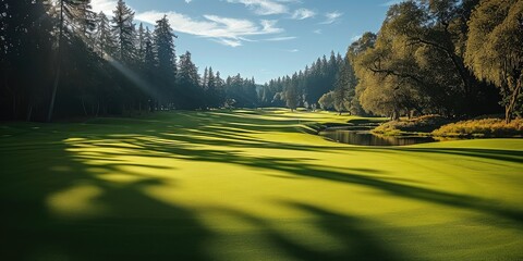 Golf course. Generative AI.