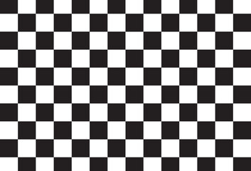 The black and white squares are arranged alternately in a checkerboard pattern Use as an event backdrop fabric pattern or wallpaper