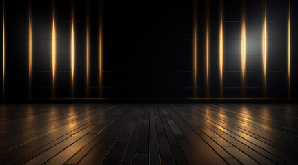 Sleek black and gold concept