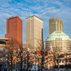 Fototapeta na wymiar view of The Hague and its courthouse, Holland, Netherlands