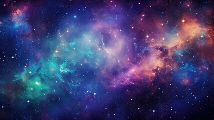 Naklejka premium Colorful celestial wonders