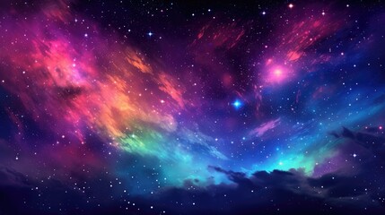 Naklejka premium Awe-inspiring cosmic vision