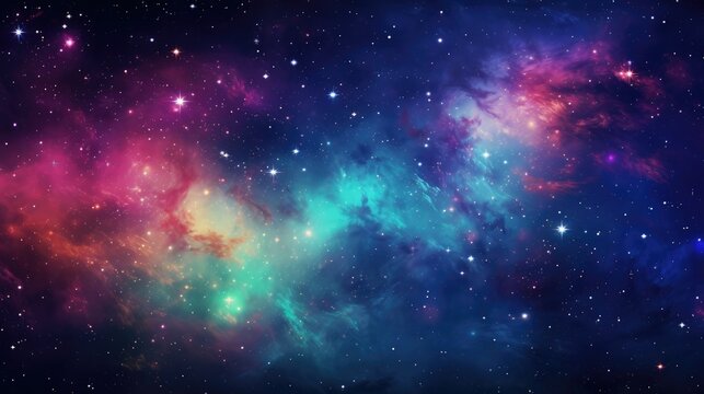 Colorful galaxy masterpiece