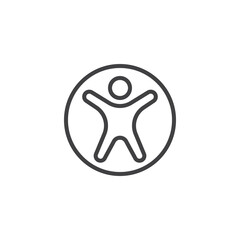 Accessibility Button line icon