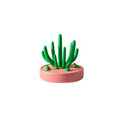 cactus in flowerpot