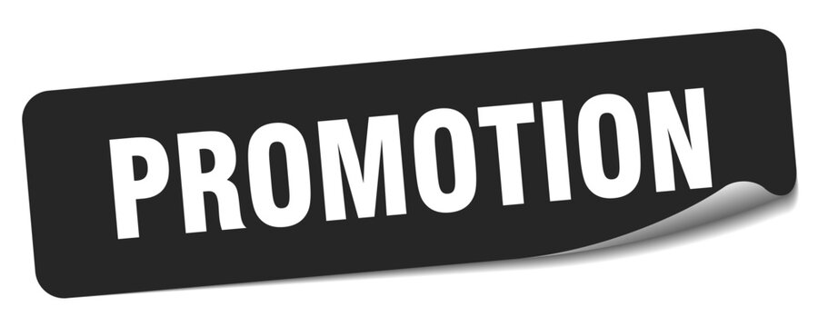 promotion sticker. promotion label