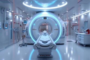 inside processing ct scan in hospital professional photography - obrazy, fototapety, plakaty