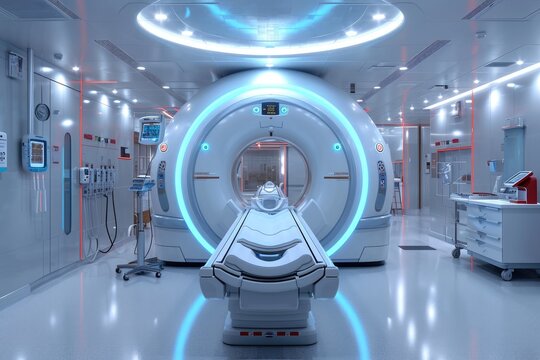 inside processing ct scan in hospital professional photography