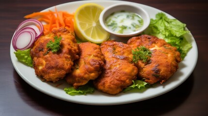 kabab with salad