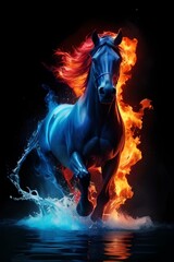 horse in the fire