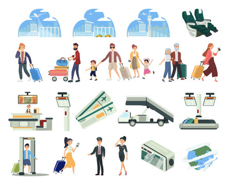Aircraft travels flat icon. Colored vector element from airport collection. Creative Aircraft travels icon for web design, templates and infographics.