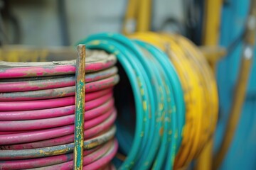 electrical wire for construction plumbing or infrastructure projects in factory professional photography
