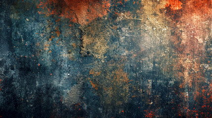 Rusty and grunge background, Generative AI - obrazy, fototapety, plakaty