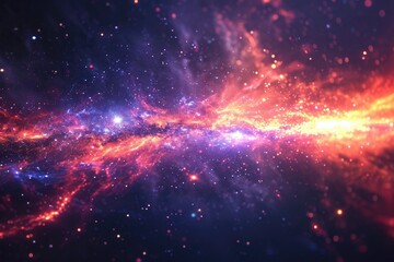Fototapeta premium Black Hole and Space background deep space. Generative AI
