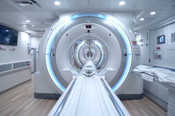 inside processing ct scan in hospital professional photography