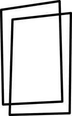 frame geometric card decorative element vector hand drawn elegant