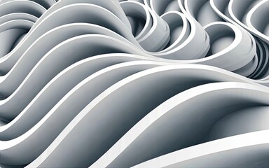 Light white gray wave texture in Generative AI.