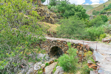 old uninhabited Roman bridge in the village of Drave, the most isolated in Portugal. © Pedro Emanuel 
