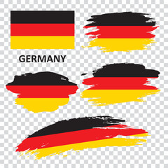 Set of vector flags of Germany