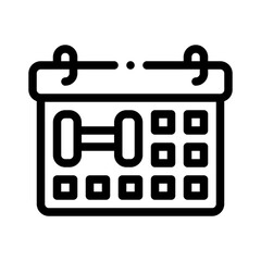 calendar line icon