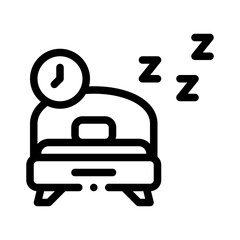 sleep line icon