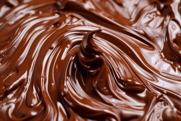 Artistic chocolate swirls on sweet pralines, a visually stunning and flavorful combination for chocolate lovers.
