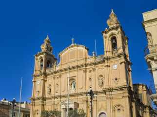 Fototapeta na wymiar Parish Church of Msida in Malta