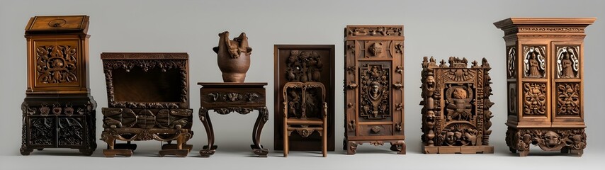 Cultural Narratives in Deep Carving Furniture Designs