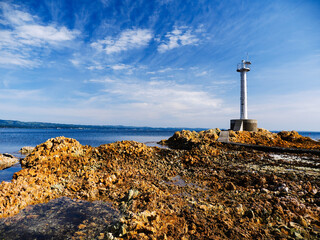 灯台の有る赤崎海岸