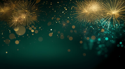 Obraz premium Fireworks background for celebration, holiday celebration concept