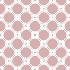 Fototapeta premium Seamless ornament in arabian style. Geometric abstract purple and white background. Grill with pattern for wallpapers and backgrounds