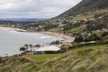 Fototapeta na wymiar Beach shoreline of Ahipara, Northland, New Zealand.