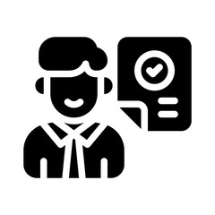 consultant glyph icon