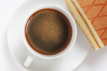 Coffee and Sponge cake
