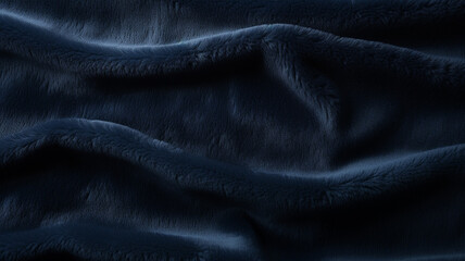 Obraz premium dark blue plush fabric texture background