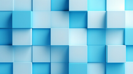 Abstract illustration of blue cubes background. Futuristic background design