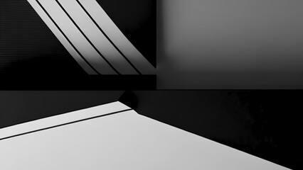 black and white wave gradient abstract background