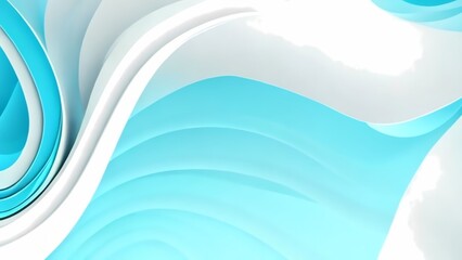cyan and white color wave gradient abstract background