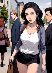 Obraz premium college girl at the University