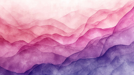 Fototapeta premium Soft flowing abstract pink and purple watercolor texture background pattern